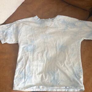 GAP Kids Tie-Dye T-Shirt - Blue, White and Grey - 100% Cotton - Size L (10)